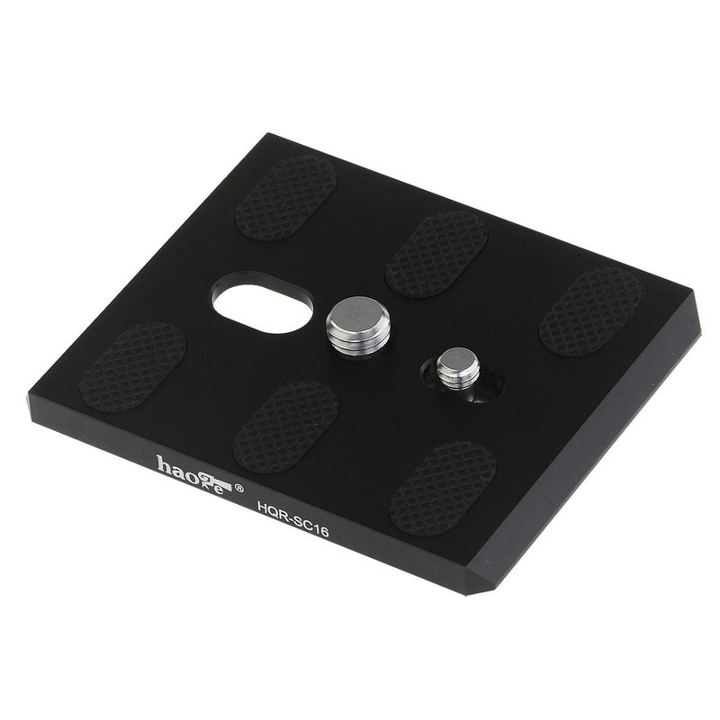 Haoge HQR-SC16 Camera QR Quick Release Plate for Sachtler DV 12, DV 15, Caddy, Video 18/20, Panorama Plus, Horizon Plus, Video 25 Plus, Video 18 Dutch Tripod Fluid Head Replace Touch & Go Plate 16 - Image 3